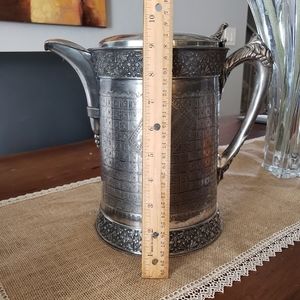 Vintage Meriden B. Co Silver Plated water pitcher